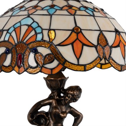 Brilagi - Tiffany-tyylinen vitraasilamppu MIRABELLA 1xE27/60W/230V