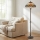 Brilagi - Tiffany-tyylinen vitraasilattiavalaisin LUISA 2xE27/60W/230V