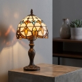 Brilagi - Tiffany-tyylinen vitraasipöytävalaisin MIRABELLA 1xE27/60W/230V