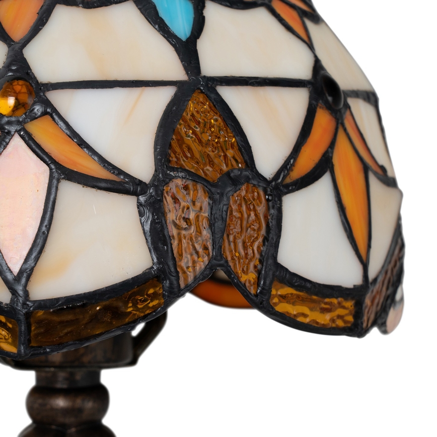 Brilagi - Tiffany-tyylinen vitraasipöytävalaisin MIRABELLA 1xE27/60W/230V