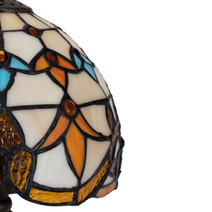 Brilagi - Tiffany-tyylinen vitraasipöytävalaisin MIRABELLA 1xE27/60W/230V