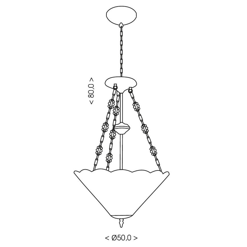 Brilagi - Tiffany-tyylinen vitraasiriippuvalaisin ketjulla SUNFLOWER 3xE27/60W/230V, halkaisija 50 cm