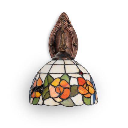 Brilagi - Tiffany-tyylinen vitraasiseinävalaisin JUNGLE 1xE14/40W/230V
