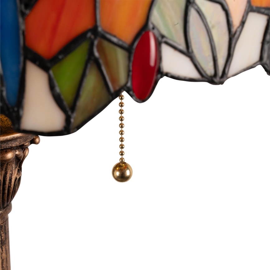 Brilagi - Tiffany-vitraalinen lattiavalaisin JUNGLE 2xE27/60W/230V
