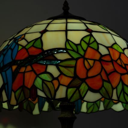Brilagi - Tiffany-vitraalinen pöytälamppu JUNGLE 2xE27/60W/230V