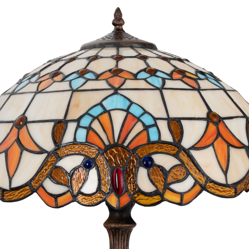 Brilagi - Tiffany-vitraalinen pöytälamppu MIRABELLA 2xE27/60W/230V