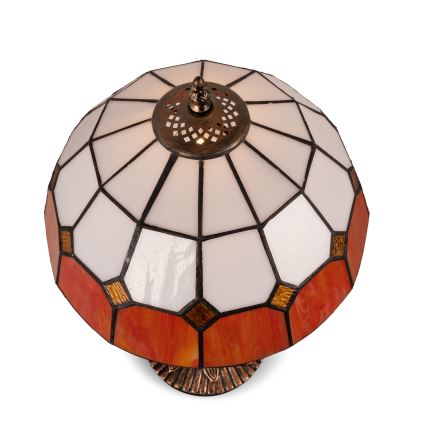 Brilagi - Tiffany-vitraalinen pöytävalaisin SIENNA 1xE27/60W/230V