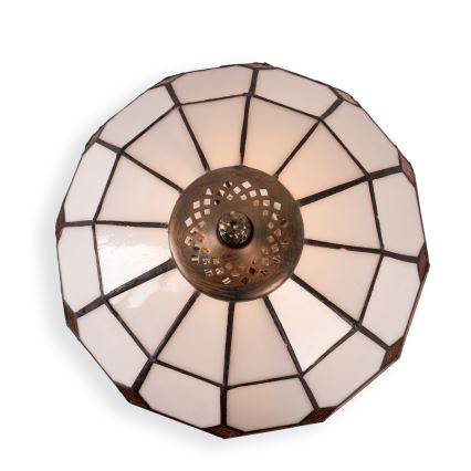 Brilagi - Tiffany-vitraalinen pöytävalaisin SIENNA 1xE27/60W/230V