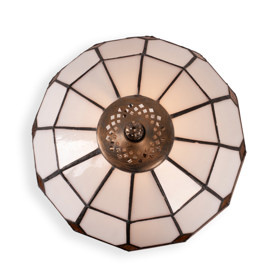 Brilagi - Tiffany-vitraalinen pöytävalaisin SIENNA 1xE27/60W/230V