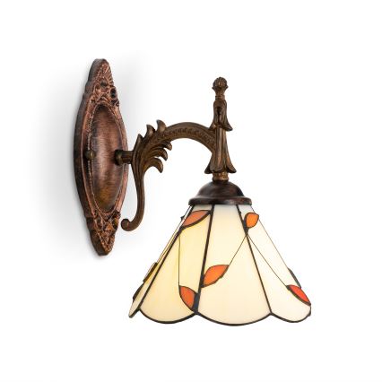 Brilagi - Tiffany-vitraalinen seinävalaisin FOLIA 1xE14/40W/230V