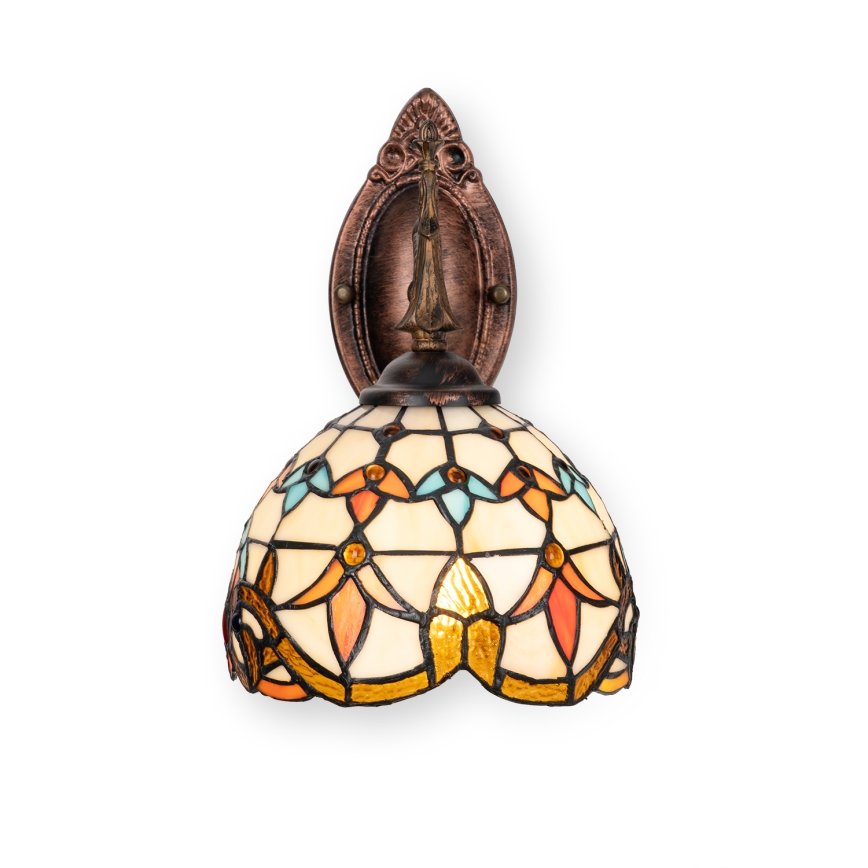 Brilagi - Tiffany-vitraalinen seinävalaisin MIRABELLA 1xE14/40W/230V