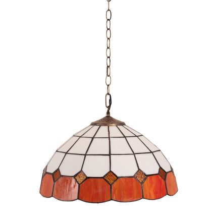 Brilagi - Tiffany-vitraasilamppu ketjulla SIENNA 1xE27/60W/230V halkaisija 40 cm