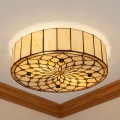 BRILAGI - Tiffany-vitraasinen kattovalaisin IVORY 2xE27/60W/230V halkaisija 40 cm