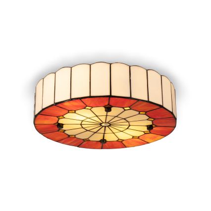 BRILAGI - Tiffany-vitraasinen kattovalaisin SIENNA 2xE27/60W/230V halkaisija 40 cm