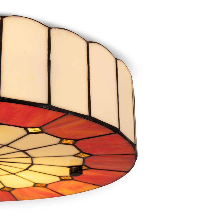 BRILAGI - Tiffany-vitraasinen kattovalaisin SIENNA 2xE27/60W/230V halkaisija 40 cm