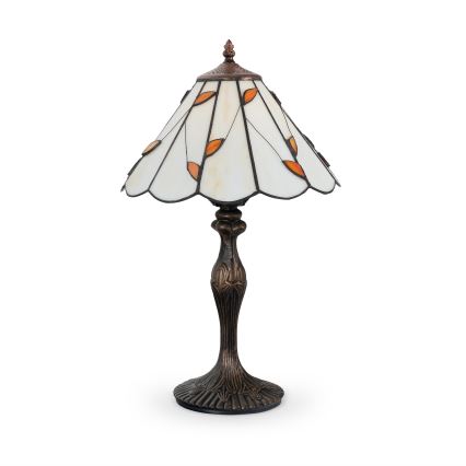 Brilagi - Tiffany-vitraasinen pöytälamppu FOLIA 1xE27/60W/230V