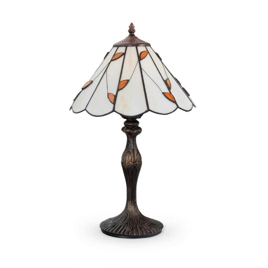 Brilagi - Tiffany-vitraasinen pöytälamppu FOLIA 1xE27/60W/230V