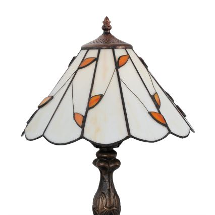 Brilagi - Tiffany-vitraasinen pöytälamppu FOLIA 1xE27/60W/230V