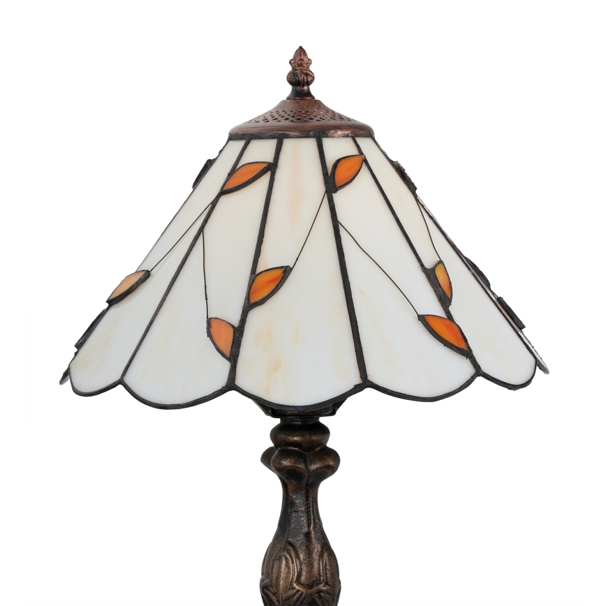 Brilagi - Tiffany-vitraasinen pöytälamppu FOLIA 1xE27/60W/230V