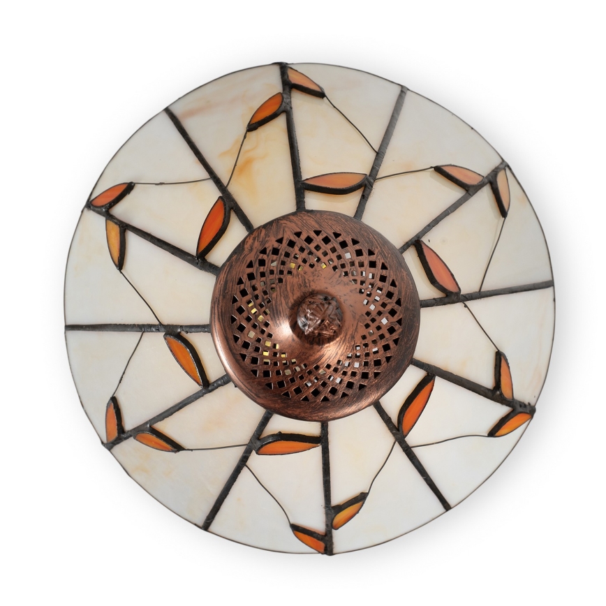 Brilagi - Tiffany-vitraasinen pöytälamppu FOLIA 1xE27/60W/230V
