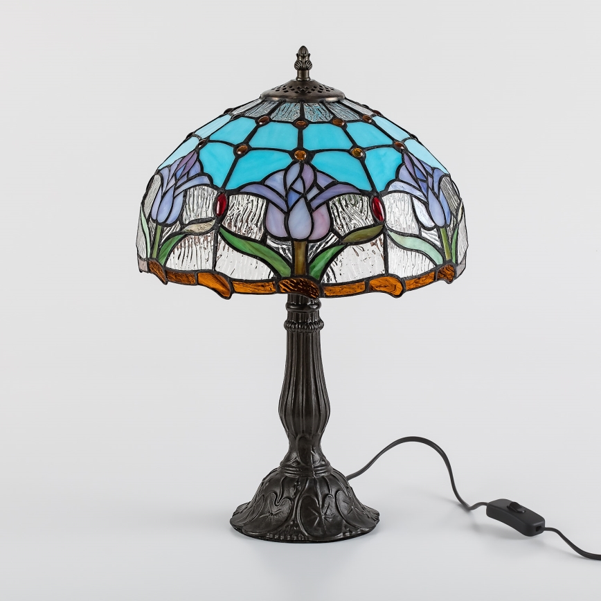 Brilagi - Tiffany-vitraasinen pöytävalaisin LORAS 1xE27/40W/230V