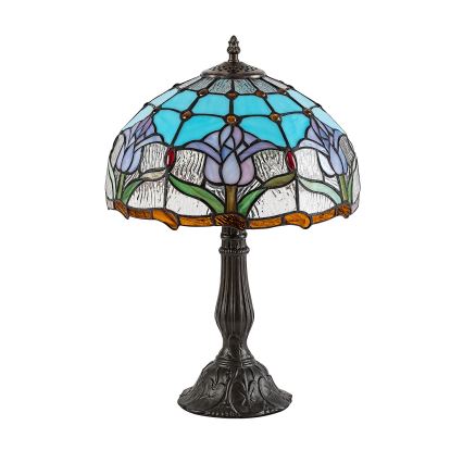 Brilagi - Tiffany-vitraasinen pöytävalaisin LORAS 1xE27/40W/230V