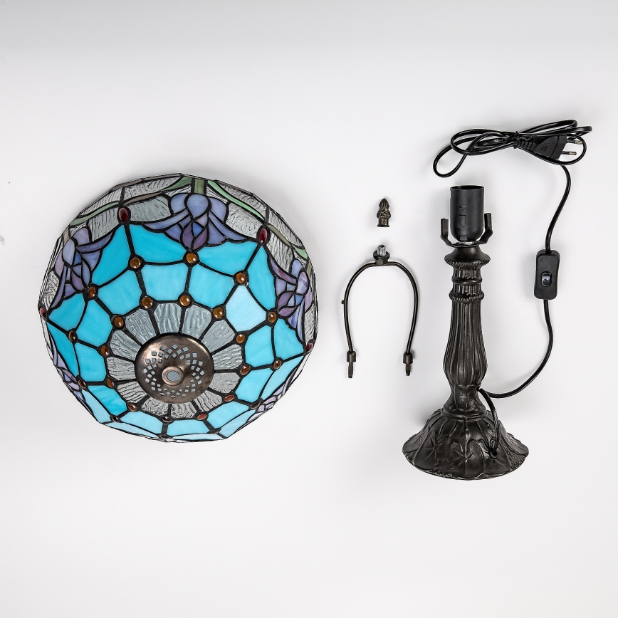 Brilagi - Tiffany-vitraasinen pöytävalaisin LORAS 1xE27/40W/230V