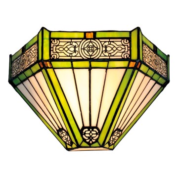 BRILAGI - Tiffany-vitraasinen seinävalaisin EMERALD 1xE14/40W/230V