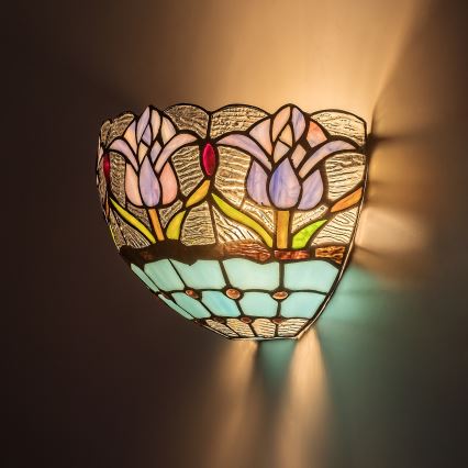 Brilagi - Tiffany-vitraasinen seinävalaisin LORAS 1xE14/40W/230V