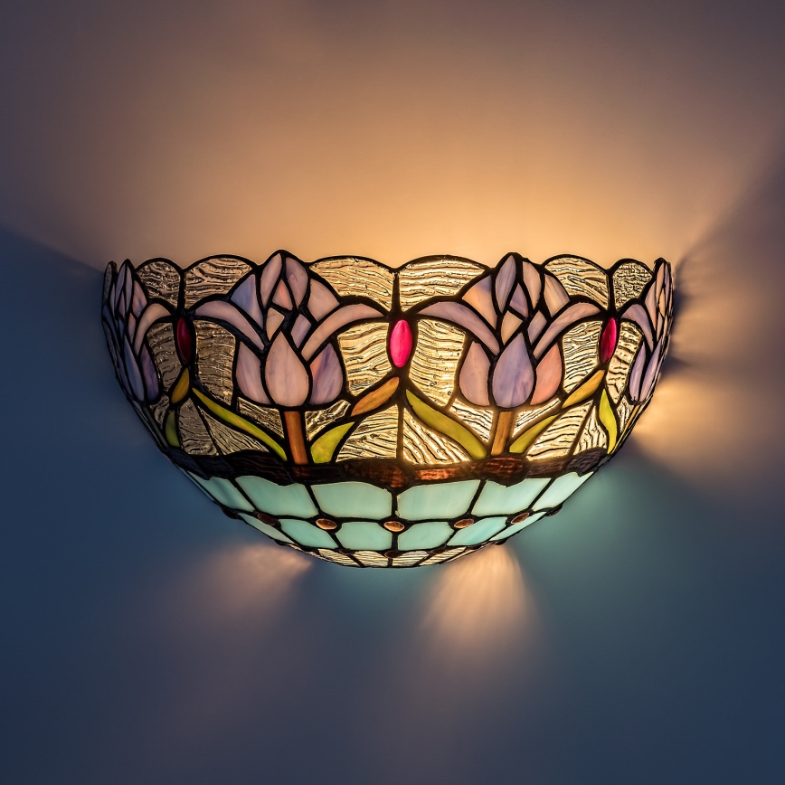 Brilagi - Tiffany-vitraasinen seinävalaisin LORAS 1xE14/40W/230V