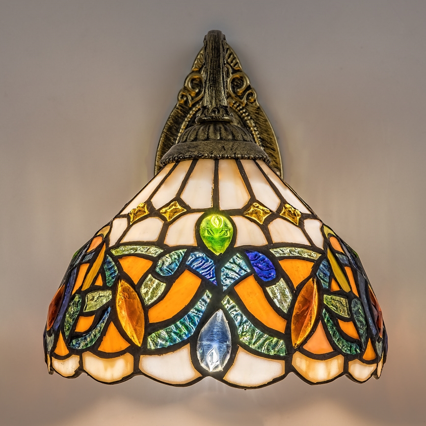 Brilagi - Tiffany-vitraasinen seinävalaisin LUISA 1xE27/40W/230V