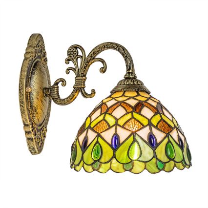 Brilagi - Tiffany-vitraasinen seinävalaisin MARGARET 1xE27/40W/230V