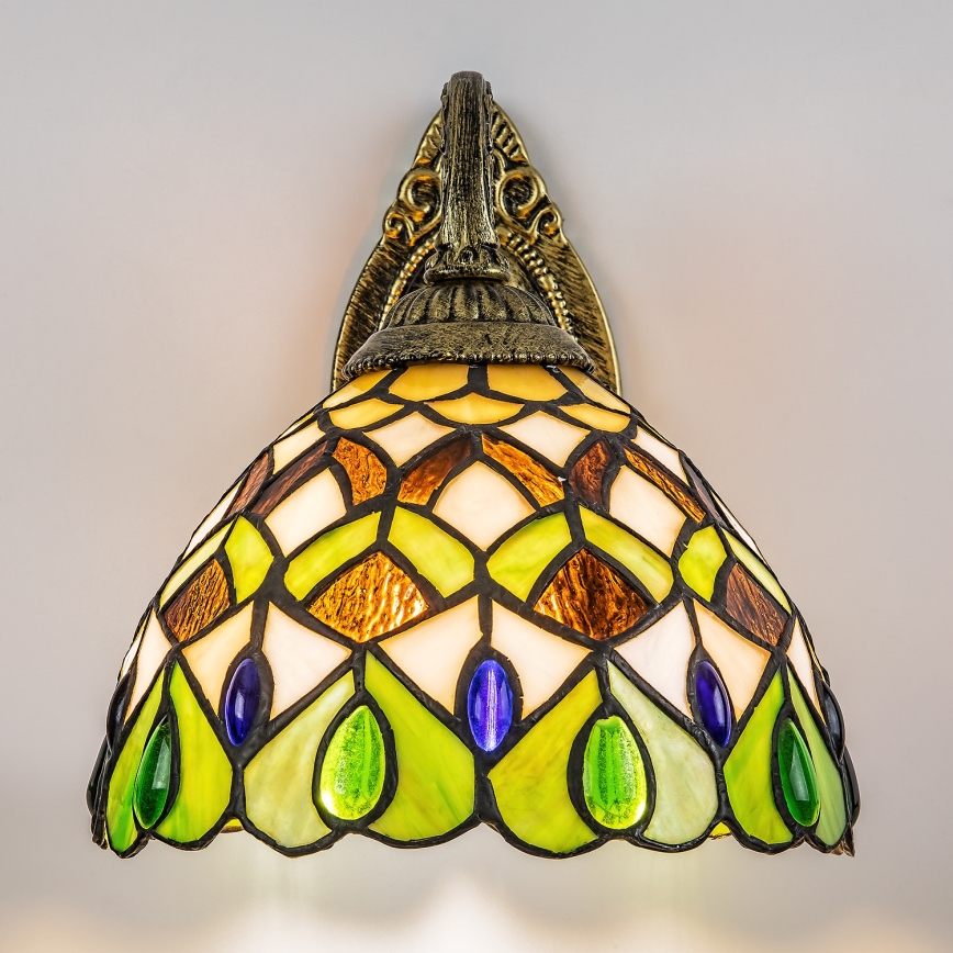 Brilagi - Tiffany-vitraasinen seinävalaisin MARGARET 1xE27/40W/230V