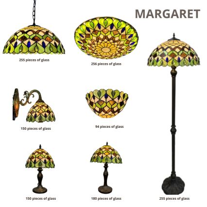 Brilagi - Tiffany-vitraasinen seinävalaisin MARGARET 1xE27/40W/230V