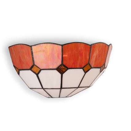 Brilagi - Tiffany-vitraasinen seinävalaisin SIENNA 1xE14/40W/230V
