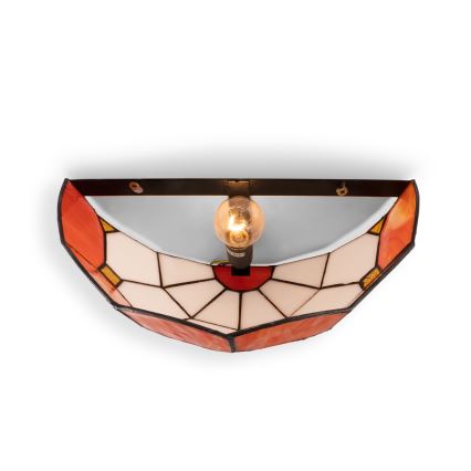 Brilagi - Tiffany-vitraasinen seinävalaisin SIENNA 1xE14/40W/230V