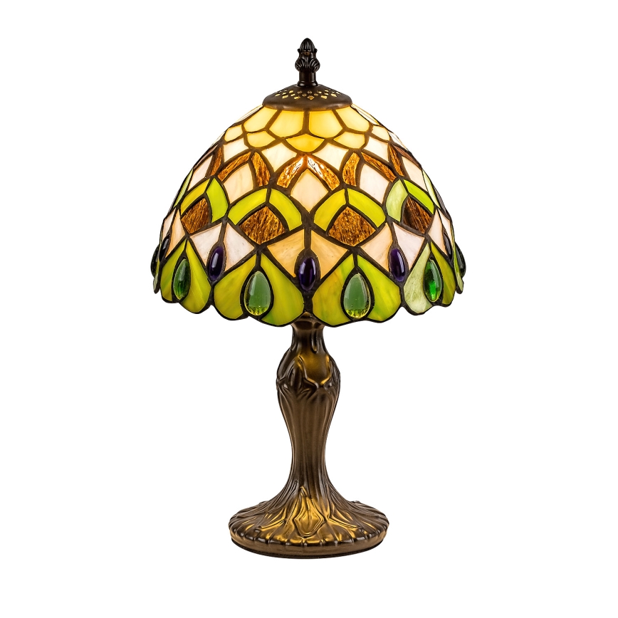 Brilagi - Tiffany-vitraasipöytälamppu MARGARET 1xE14/40W/230V