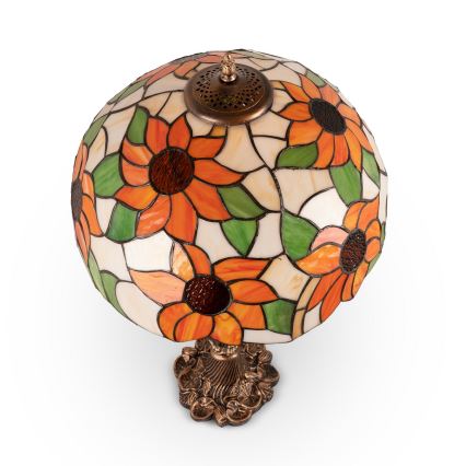 Brilagi - Tiffany-vitraasipöytävalaisin SUNFLOWER 1xE27/60W/230V