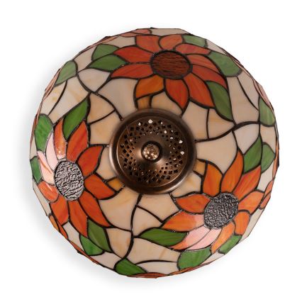 Brilagi - Tiffany-vitraasipöytävalaisin SUNFLOWER 1xE27/60W/230V