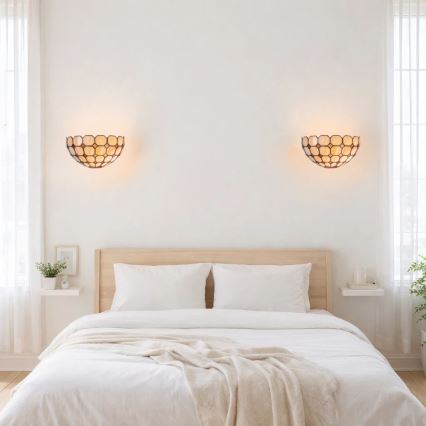 Brilagi - Tiffany-vitraasiseinävalaisin DORAN 1xE14/40W/230V