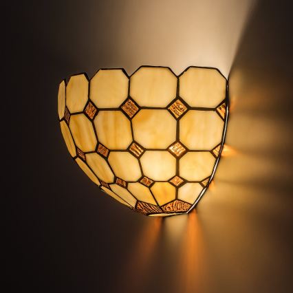 Brilagi - Tiffany-vitraasiseinävalaisin DORAN 1xE14/40W/230V