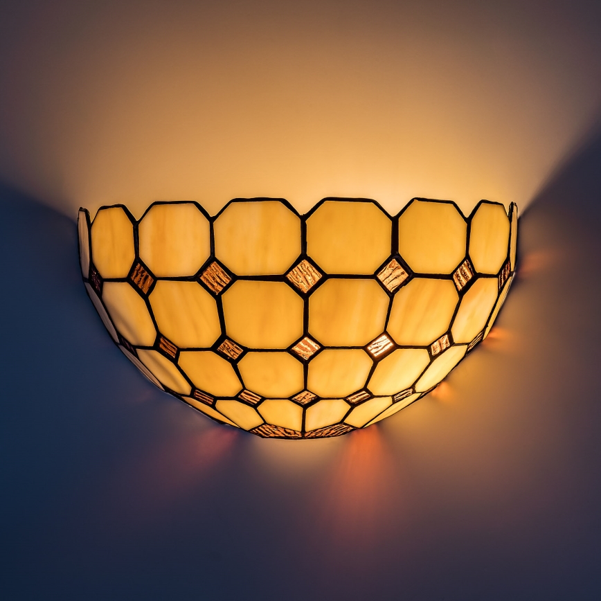 Brilagi - Tiffany-vitraasiseinävalaisin DORAN 1xE14/40W/230V