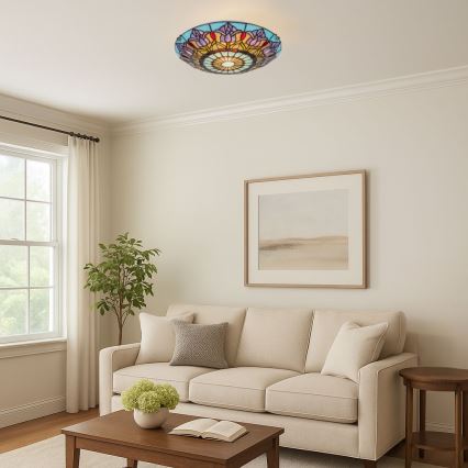 Brilagi - Tiffany-vitraažikattovalaisin LORAS 2xE27/60W/230V