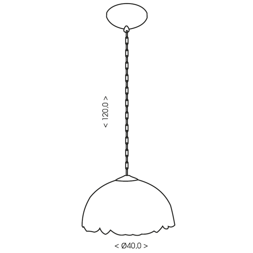 BRILAGI - Tiffany-vitraažiriippuvalaisin ketjulla CORAL 1xE27/60W/230V Ø 40 cm