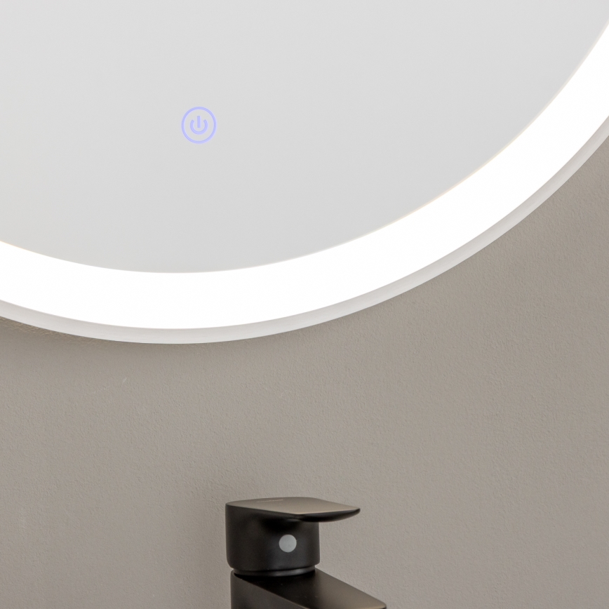 Brilagi - TORINO LED-kylpyhuonepeili LED/19W/230V Ø 60 cm, hopea, IP44, CRI 90, himmennettävä + CCT
