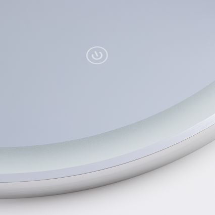 Brilagi - TORINO LED-kylpyhuonepeili LED/19W/230V Ø 60 cm, hopea, IP44, CRI 90, himmennettävä + CCT