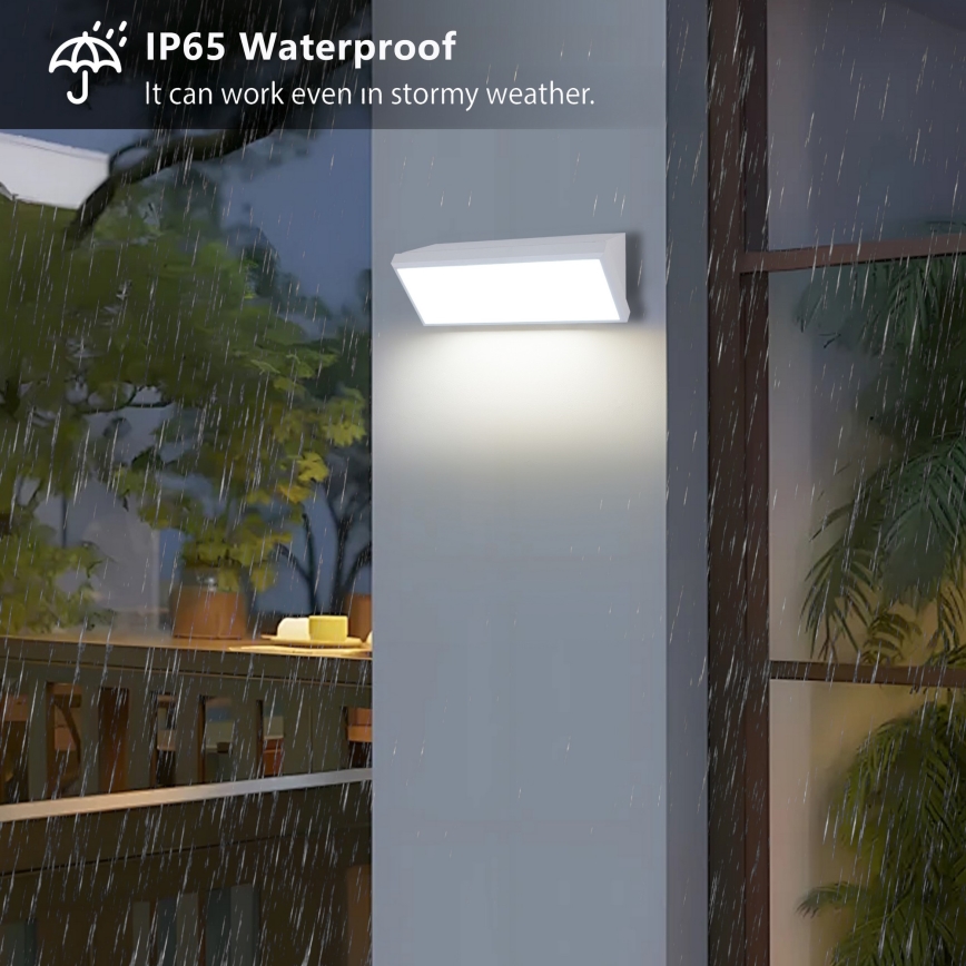 Brilagi - TRIANGLE LED-ulkoseinävalaisin 42W/230V, valkoinen, IP65