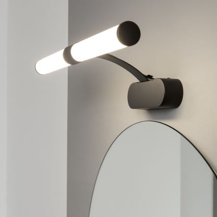 Brilagi - TUBEO 2-in-1 LED-kylpyhuonepeilivalaisin 6W/230V 40 cm IP44 musta