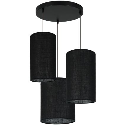 Brilagi - Ripustettava valaisin TUBES 3xE27/15W/230V musta