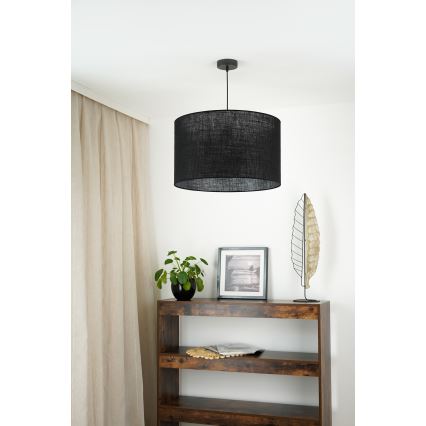 Brilagi - Ripustettava kattovalaisin TUBES ROLLER 1xE27/15W/230V halkaisija 50 cm musta